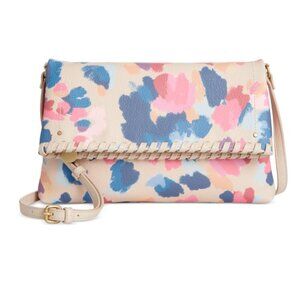Style & Co Whipstitch East West Flap Crossbody, Dream Dye P